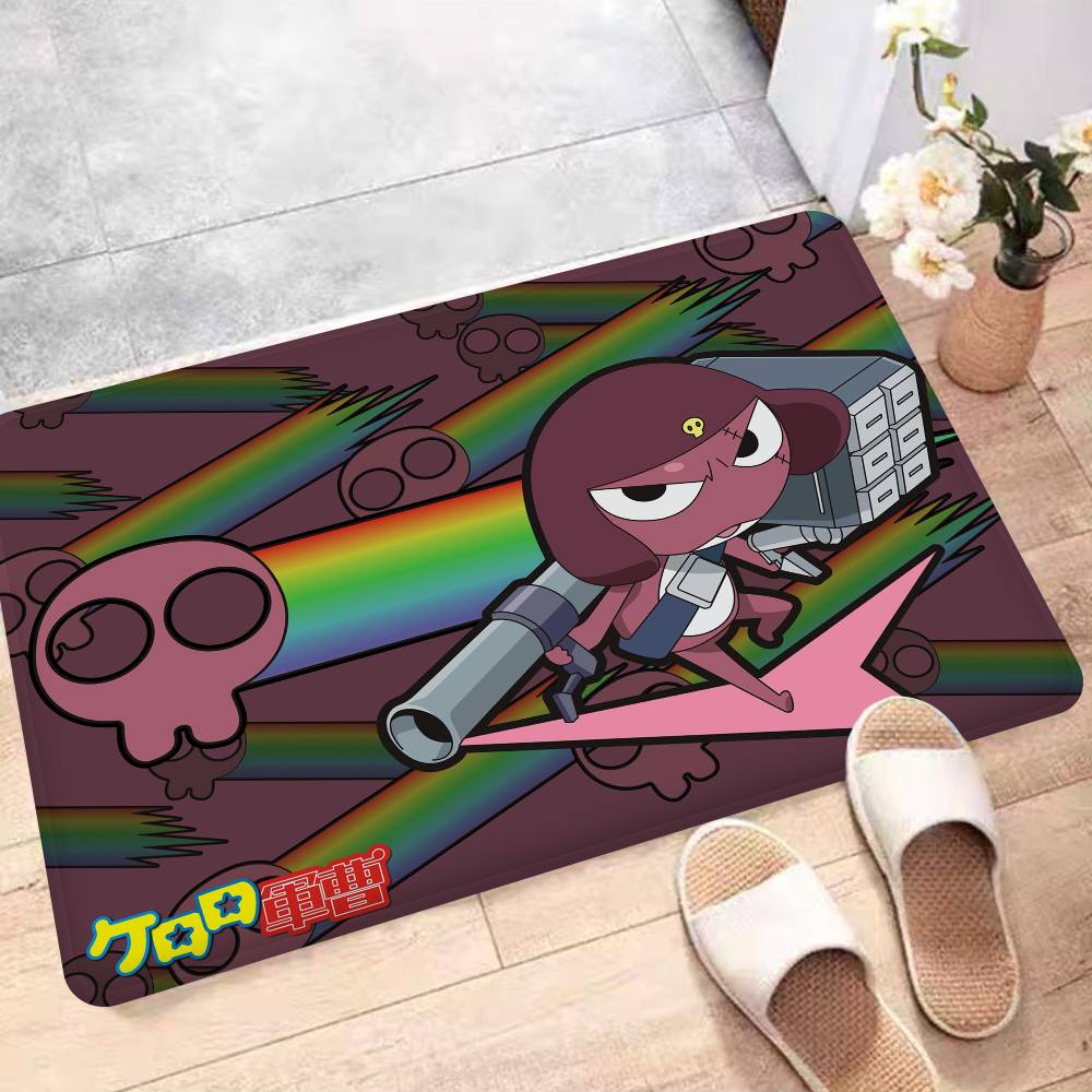 

Classic Comedy Anime K-Keroro Entrance Door Mat Washable Non-Slip Living Room Sofa Chairs Area Mat Kitchen Welcome Doormat 40x60cm