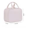 Multifunctional Makeup Bag for Women PU Leather Large Capacity Portable Double Zipper Travel Makeup Brush Toiletries Storage Bag