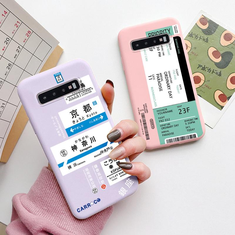 Coque Pour Samsung Galaxy S10 Plus S 10 S10E Housse Fleur Feuille Cœur Silicone Souple Fundas Pour Samsung S10 S10e Coque Mode Coquille