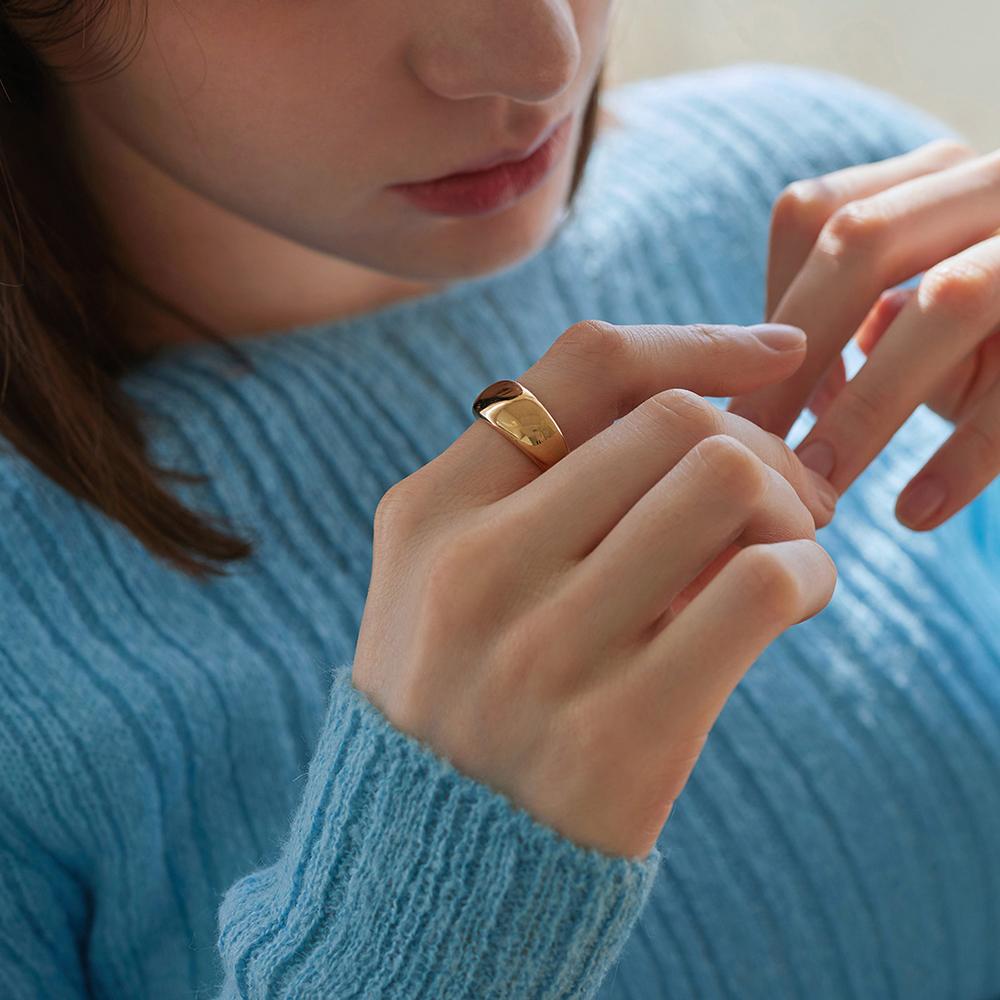 Paigeflynn [Silver 925] Essential Bold Ring