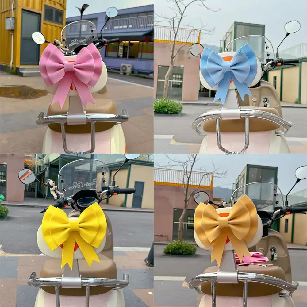 Car Motorcycle Body Helmet Decoration Electric Bike Rear Mirror Ornament PE Bow For Motocross Full Face Off Road Helmet Sticker
