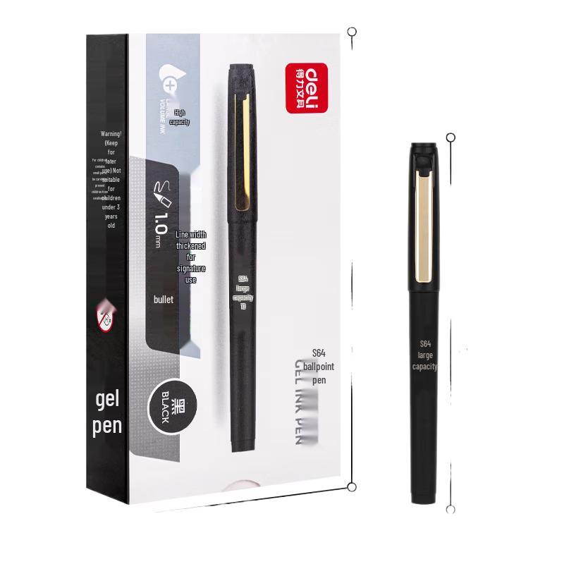Deli S64 Large Capacity Bullet Tip Gel Pens