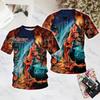 Pop Rock Halloween Band 3D Print Sports Quick-dry Breathable Men T-shirt Hip-hop Heavy Metal Punk Street Casual Short-sleeve Top