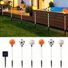 Yousheng Solar Soccer Light Outdoor, 8 Modes Color Changing Football Garden Stake Light, Waterproof Landscape Lamp for Yard Patio Lawn, Sports Fan