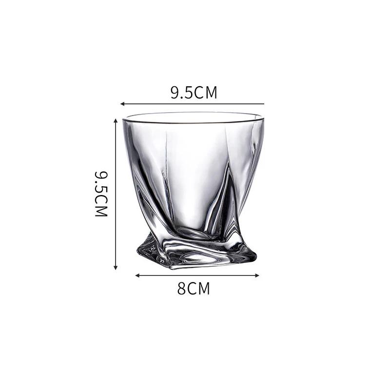 300ml/350ml Bar Luxury Whiskey Glass Creative Cocktail Glass Unique Design Wine Glass Transparent Beverage Cup Gift for Birthday