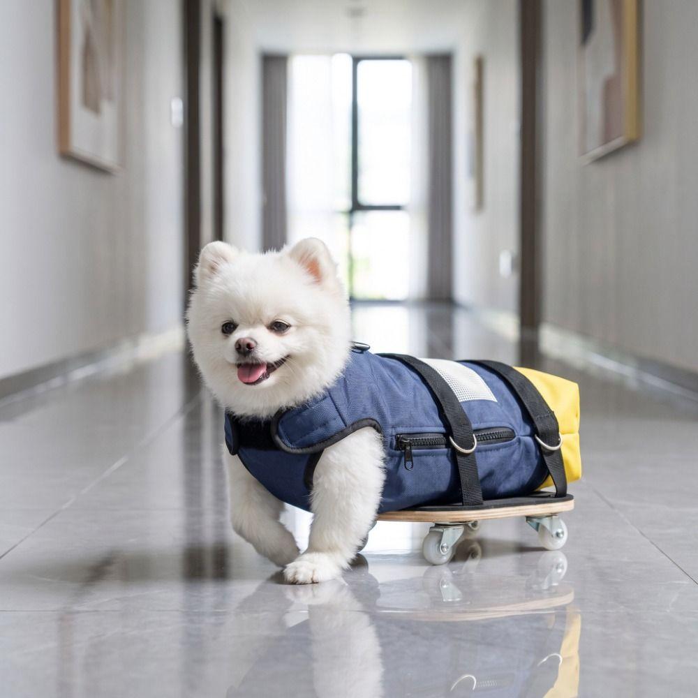 Breathable Pet Towing Bag Pulley Car Wear-Resistant Dog Walking Scooter  Elderly Pet