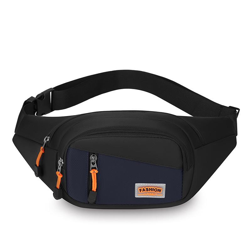 

Спортивная поясная сумка Мужская многофункциональная уличная наплечная сумка Сумка на грудь для поездок темно-синий