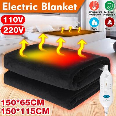 110V/220V 150cm Electric Blanket Heated Double Thermal Blanket Adjustable Warmer Electric Heating Blanket