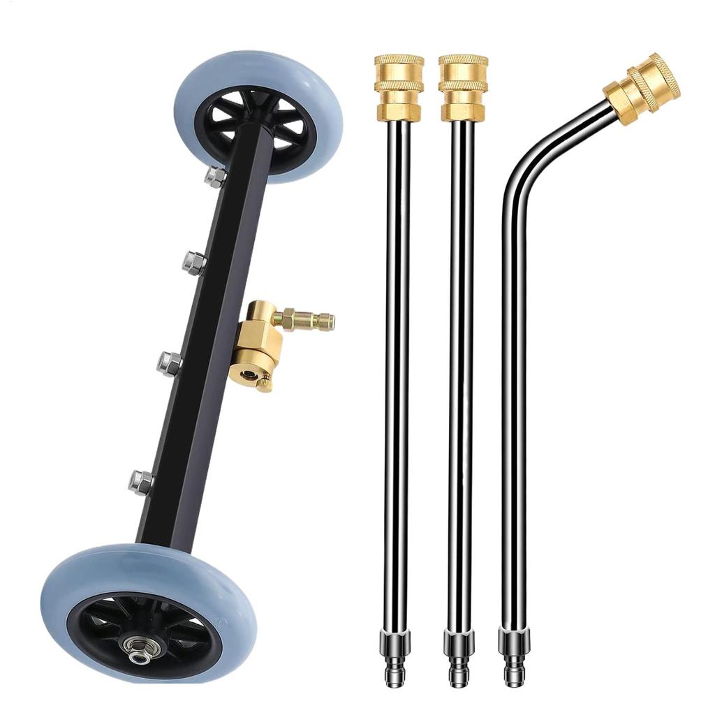 4000PSI Car Chassis High Pressure Washer 16 Inch Car Under Body Washing Washer With 2 Extension Rod & 60 Degrees Angled Rod