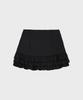 Alkialka Tiered Ruffle Skirt (Black)