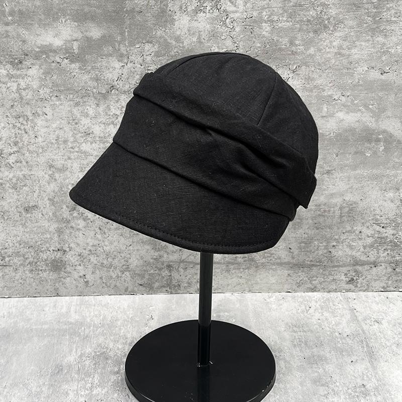 Japanese Retro Pleated Basin Hat Women'S Spring And Summer Temperament Shows Small Face Versatile Thin Fisherman Hat