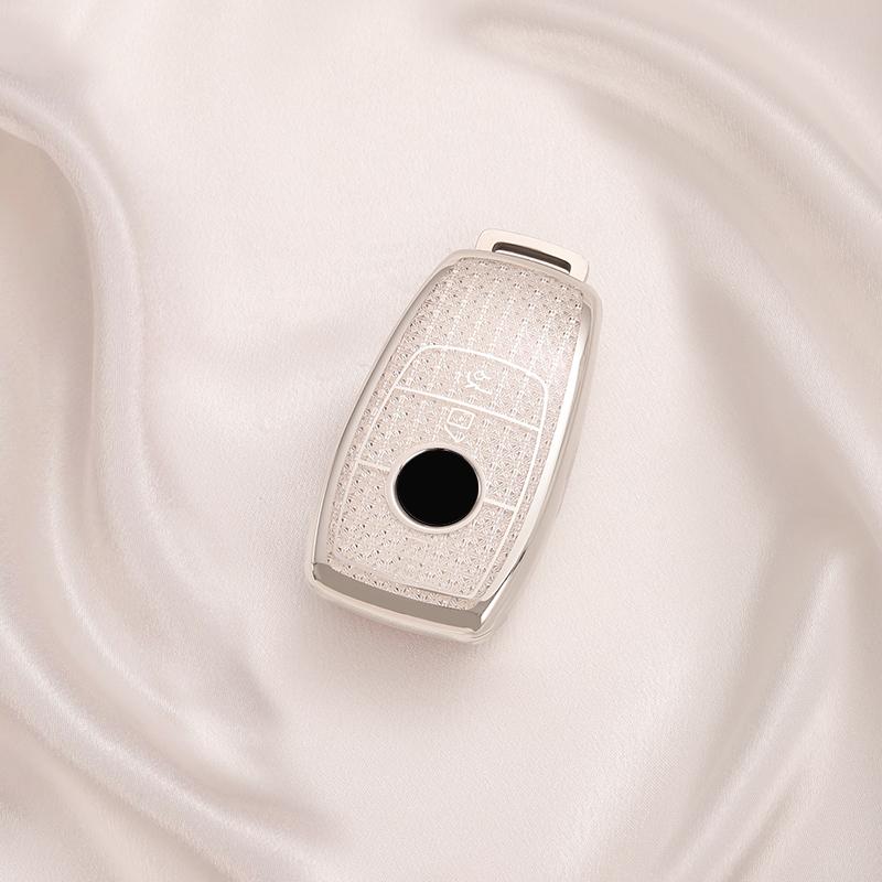 

White Diamond Pattern TPU Key Case for Mercedes Benz A C E S Class GLA GLC GLE GL GLS CLA CLS AMG W205 W213 W177 W222 Key Cover