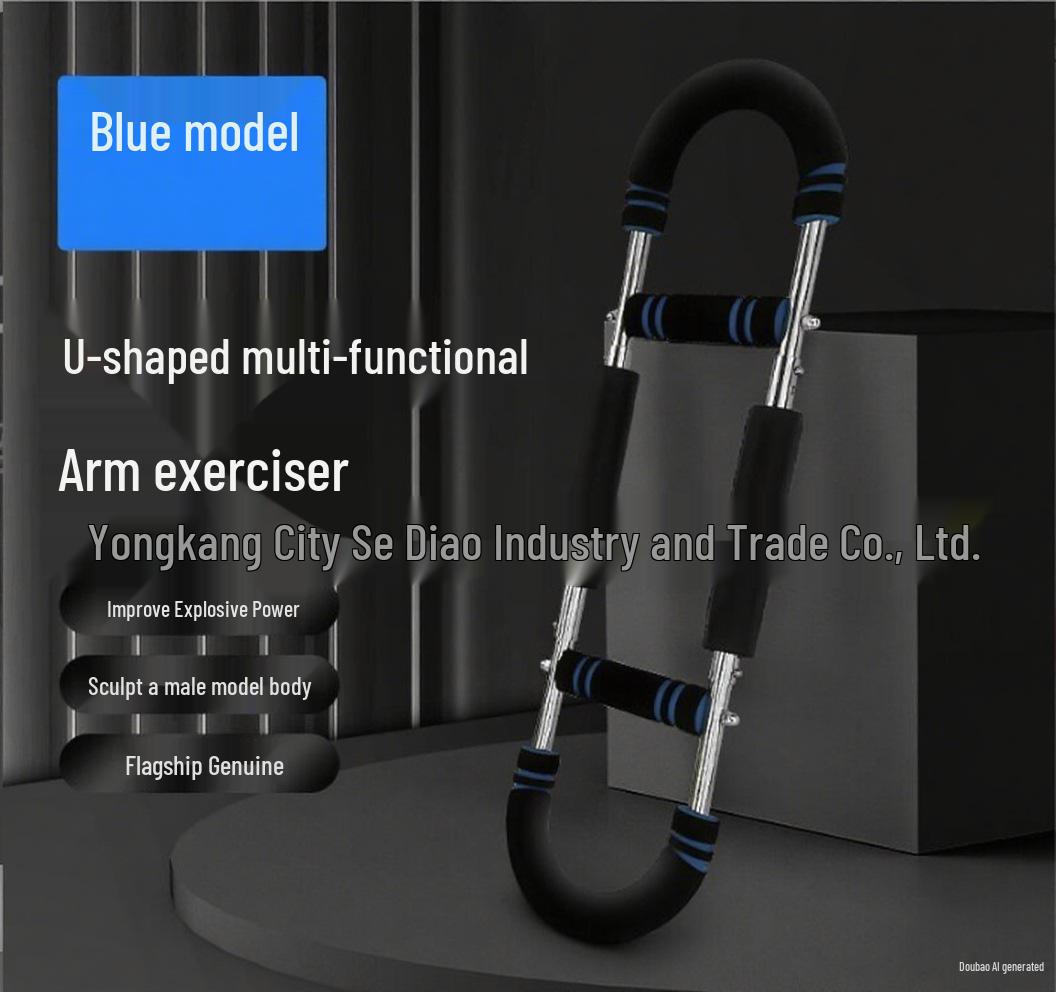Adjustable Arm Strength Trainer: Chest & Wrist Workout Bar for Men 30KG