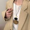 Bohemian Long Geometric Pendant Necklace for Women Sweater Chain Fashion Accessory
