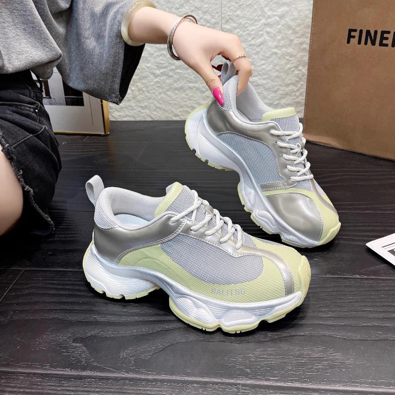 Mesh Breathable Thick-soled Dad Shoes Women's Summer New Versatile Height Increase Comfortable Leisure Sports Trend