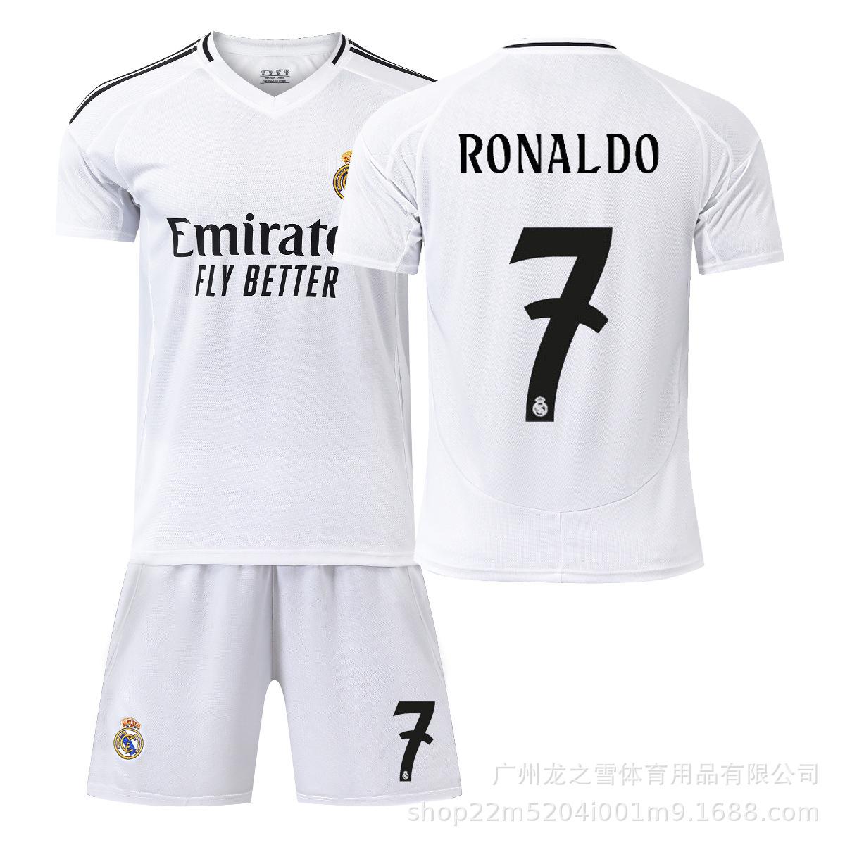2425 Real Madrid home and away jersey No. 7 Ronaldo No. 9 Mbappe No. 10 Modric cross-border football jersey wholesale 16