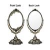 Feyarl Tabletop Makeup Tabletop Makeup Makeup Stand Elegant Rotating Cosmetic Western Style Makeup Retro Bronze Mirror, Mirror, Mirror, Mirror, Tools,