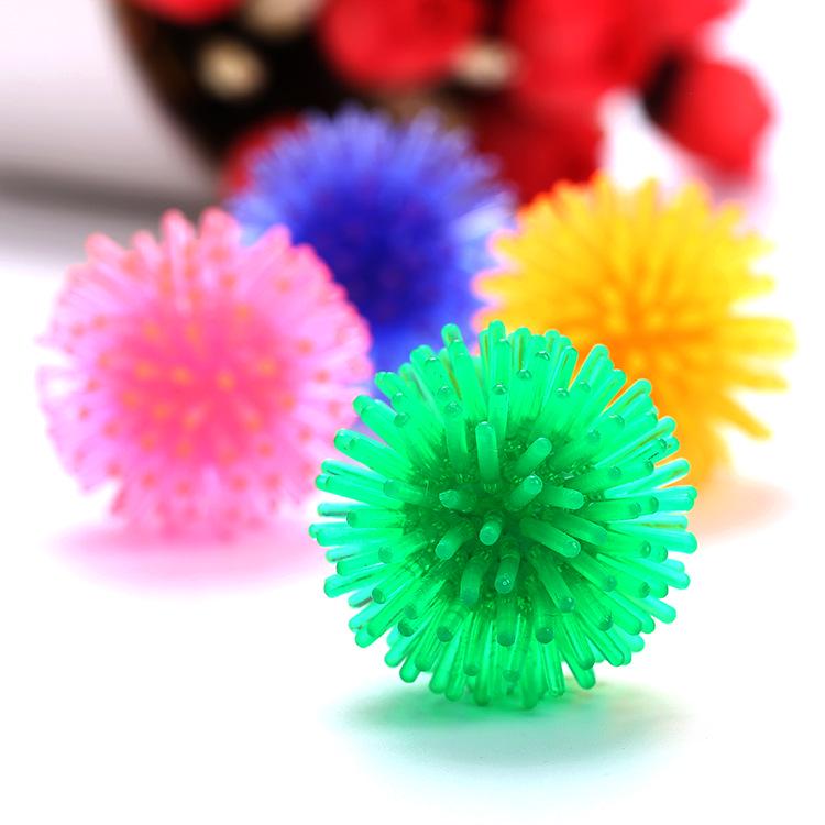 Colorful Spiky Ball Cat Toy - Interactive, Self-Entertainment, Teething Fun