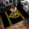 Dresden City Emblem Print Area Rug - Soft, Washable Non-Slip Indoor Mat for Office Chairs, Living Room, Home Office Decorative Rug