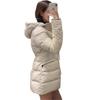 "Correct Version of M Home, Armband Women's Waist Down Jacket, Women's Thermal Hooded Down Jacket