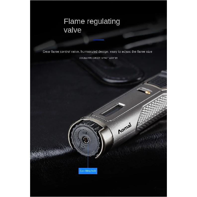 Mini Welding Gun Inflatable Lighter Windproof Kitchen Gas Ignition Point Cigar Inflatable Spray Gun Outdoor Barbecue Lighter