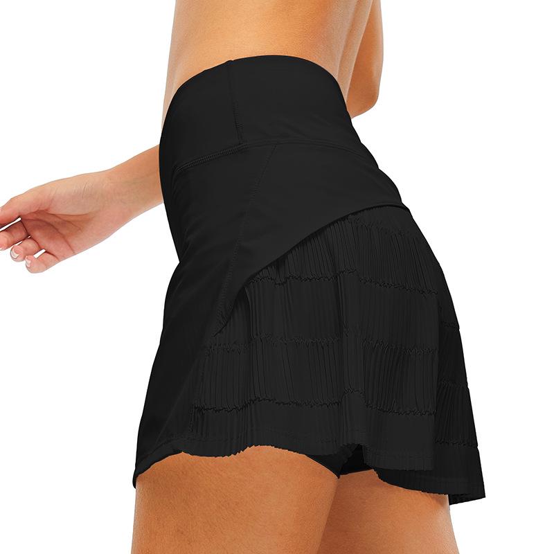 Damen Schnelltrocknender Plissierter Tennisrock-Shorts