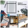 2 Pockets 15x11 Inches Non-ltchy Silicone Coated Fireproof and Waterproof Document Bag for Document Money Jewelry Watch Passport