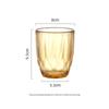 VISIONS 250ML High Borosilicate Diamond Glass Cup Set (4-Piece)