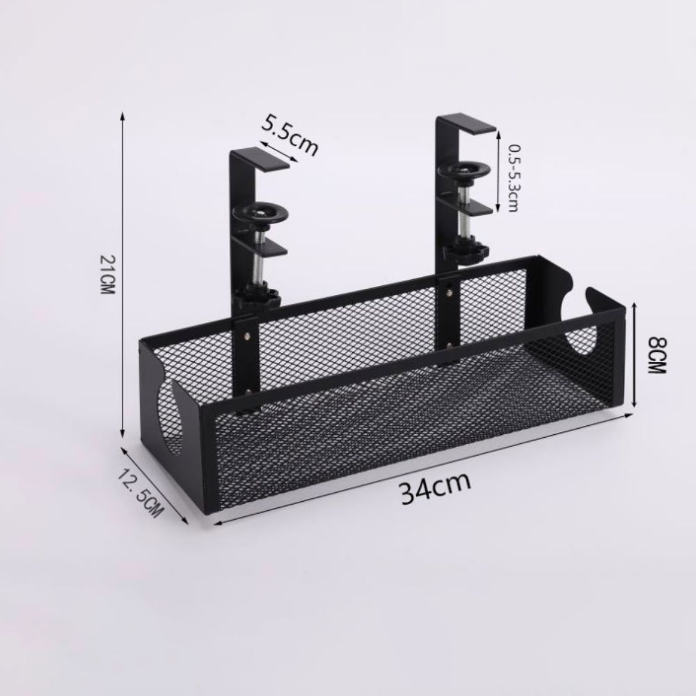 Adjustable Thickness Desk Cable Organizer Under Desk Cord Organizer  Kitchen Storage