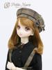 Petite Marie DD MDD Compatible British Glen Brown and with Cute for inch BJD Dolls 1/3 (DDH-01-10) Beret, Plaid, Black, Ribbon, 9-10 (40cm, 60cm)