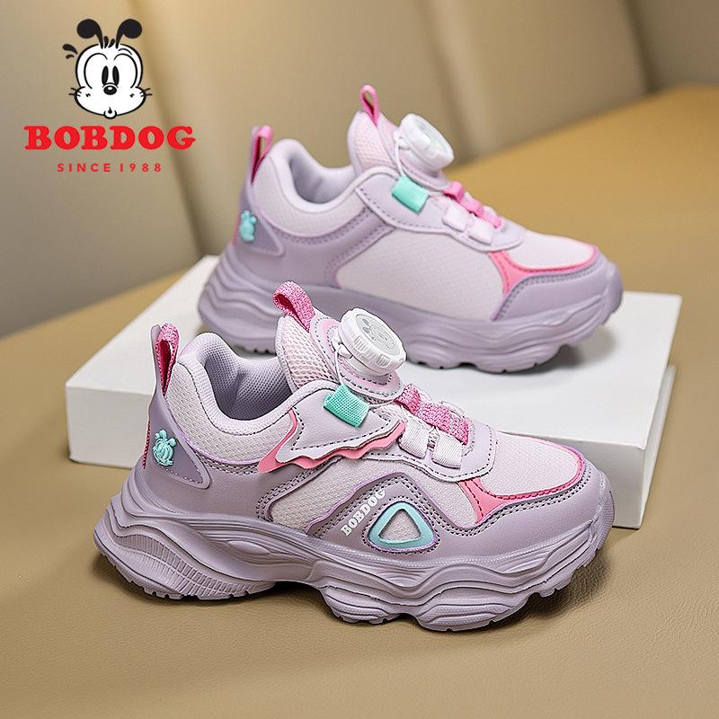 Babudou 2025 Водонепроницаемые кожаные кроссовки для девочек - Осенне-зимние нескользящие модные кроссовки для бега 33