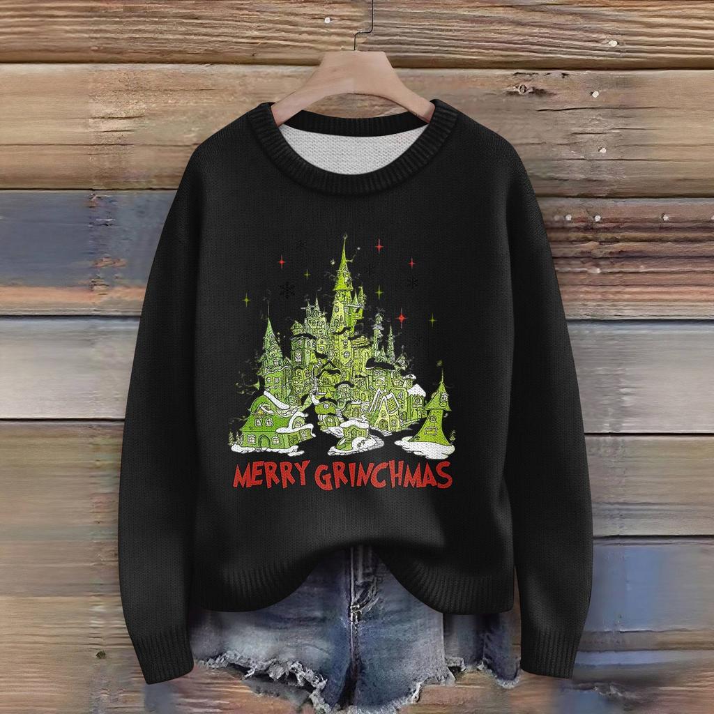 Women's Fashion Casual Long Sleeve Neck Sweater Pullover Top