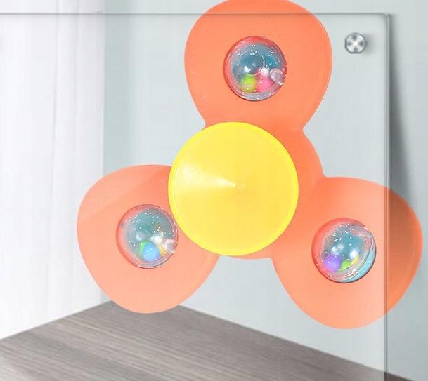 Fidget Spinner Z Przyssawką Sensoryczna 3 Sztuki