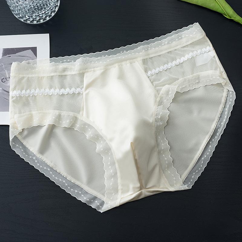 Men's Hot-Selling Seamless Ice Silk Briefs with 3D Pouch - High Elastic & Breathable
