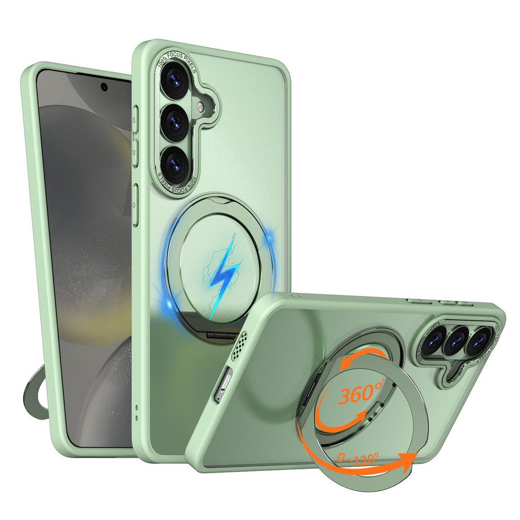 Samsung S26 Ultra Telefoonhoesje met 360 Draaibare Standaard - Valbestendig Beschermhoesje voor S25/S24 Plus