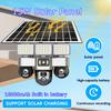 2-in-1 Solar Light & Camera – 3 Screens, 16000mAh, Wireless WiFi CCTV IP Camera, Night Vision Outdoor Surveillance