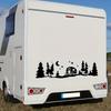 Sternennacht Camping Aufkleber - Selbstklebende Vinyl Autoaufkleber für die Zimmerdekoration