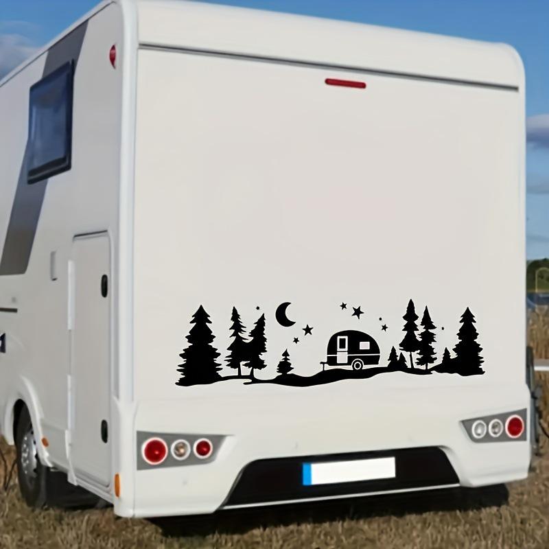 Sternennacht Camping Aufkleber - Selbstklebende Vinyl Autoaufkleber für die Zimmerdekoration