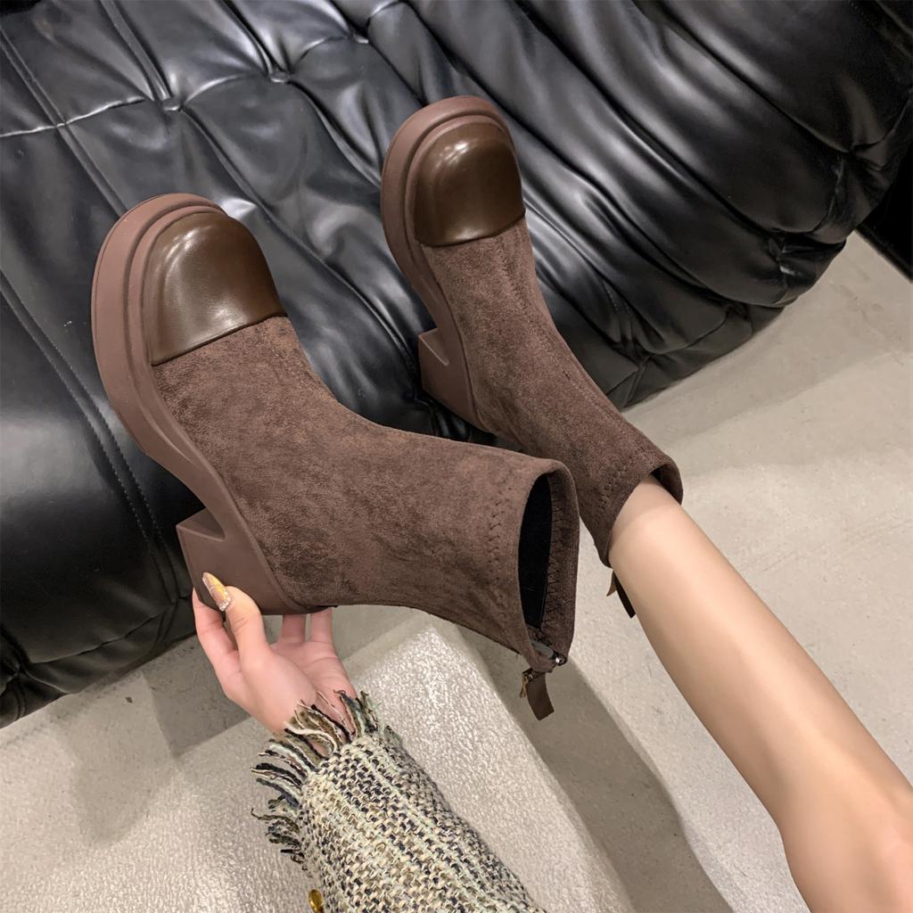 Support a 20252025 Autumn and Winter New Fashion Martin Boots Short Boots Heightening and Slimming Boots