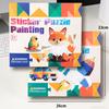 3D-Aufkleber-Puzzle-Malset für Kinder, Tier- und Verkehrsthemen, mit 8 Mustern zum einfachen Abziehen und Aufkleben, fördert Feinmotorik und Kreativität