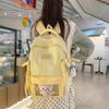 Schultasche Koreanisch Milch Süß Vitalität Karomuster Transparent Schmerzschicht Rucksack Mädchen Party Mehrere Fächer Pendeln Vielseitig Ausflug Rucksack