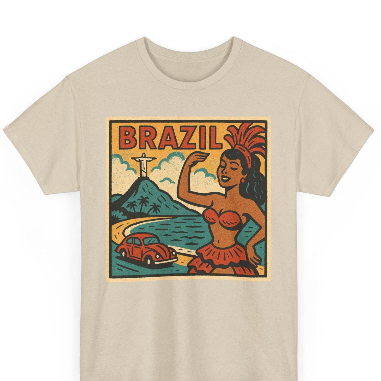 Brazil Retro Comic T-Shirt: Vintage Pop Art Graphic Tee S