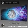 HYBXAXC Creative Human Brain Background Math Science Formulas Mouse Mat Gamer Gaming Computer Desk Mat Carpet Pc Accessories