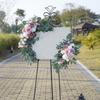 Hochzeitsstuhl-Rücken-Künstliche Blumen-Arrangement für Hochzeitsfeier Hochzeitszeremonie Verlobungsdeko