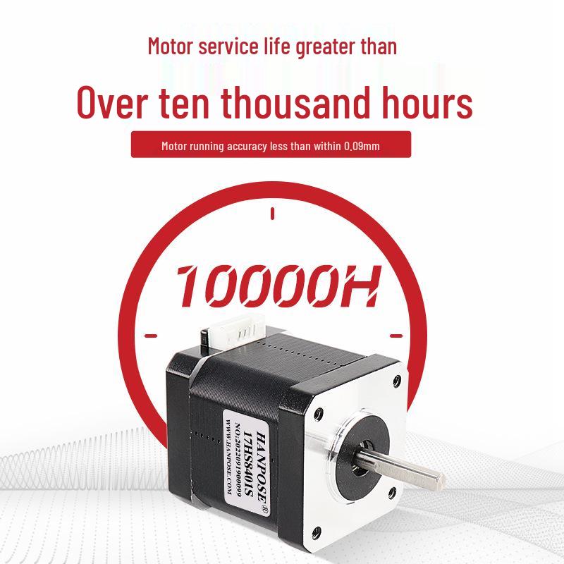 Stepper Motor NEMA17: Optional Body Height (28/34/40/48/60 Mm), Two-Phase, Four-Wire, 12V