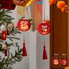 Stretch Fabric Red Lantern Chinese Traditional New Year Pendant Lantern Decorations  New Year