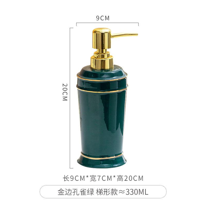 Ceramic Hand Sanitizer Bottle Nordic Press Soap Dispenser Bathroom Accessories Shower Gel Shampoo Moisture Bottle Home Decor New