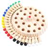Scacchi con Bastoncini di Memoria in Legno per Bambini Divertente Gioco di Colore Tavola Puzzle Giocattolo Educativo Giocattolo di Apprendimento Cognitivo Montessori per Bambini