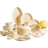 Panlu 16-Piece Cream Style Ceramic Dinnerware Set