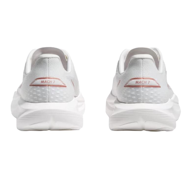 Hoka One One Mach 7 Chaussures de course confortables pour femme Baskets Blanc 1171938-FTRS